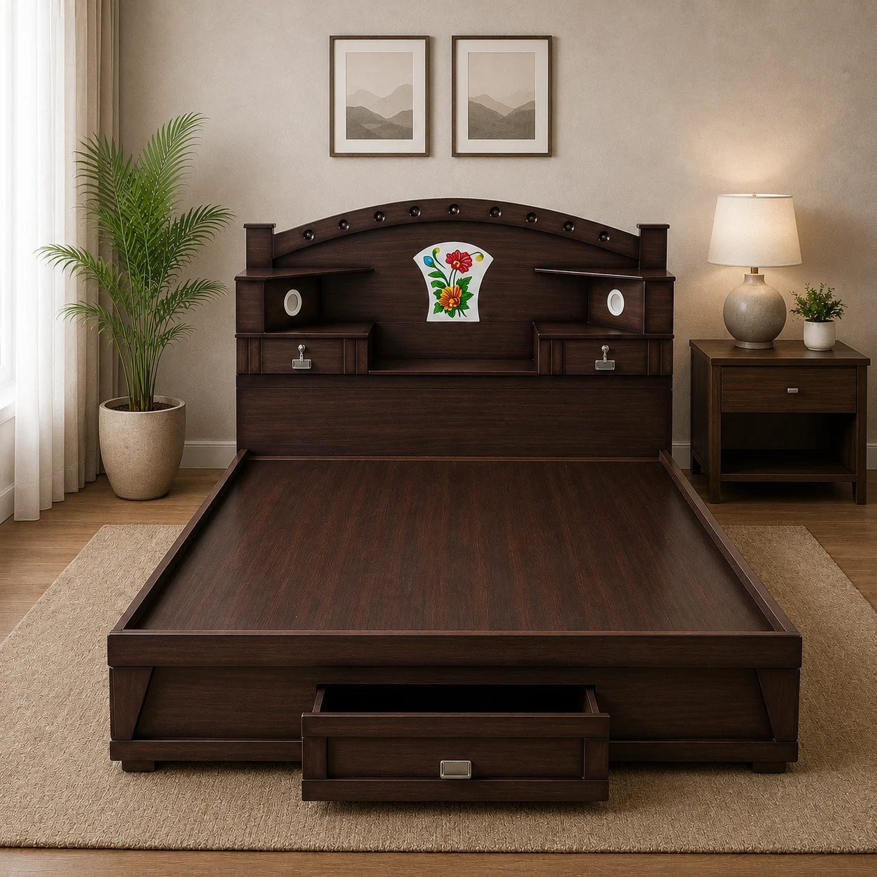 Crown Elite King Box Cot Wenge